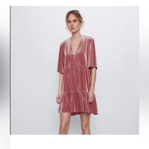Pink Velvet Dress